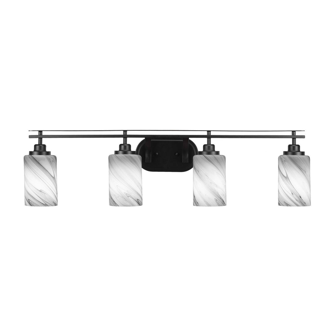 Toltec Odyssey 2614-mb-3009 Bath Vanity Light 38 in. wide - Matte Black