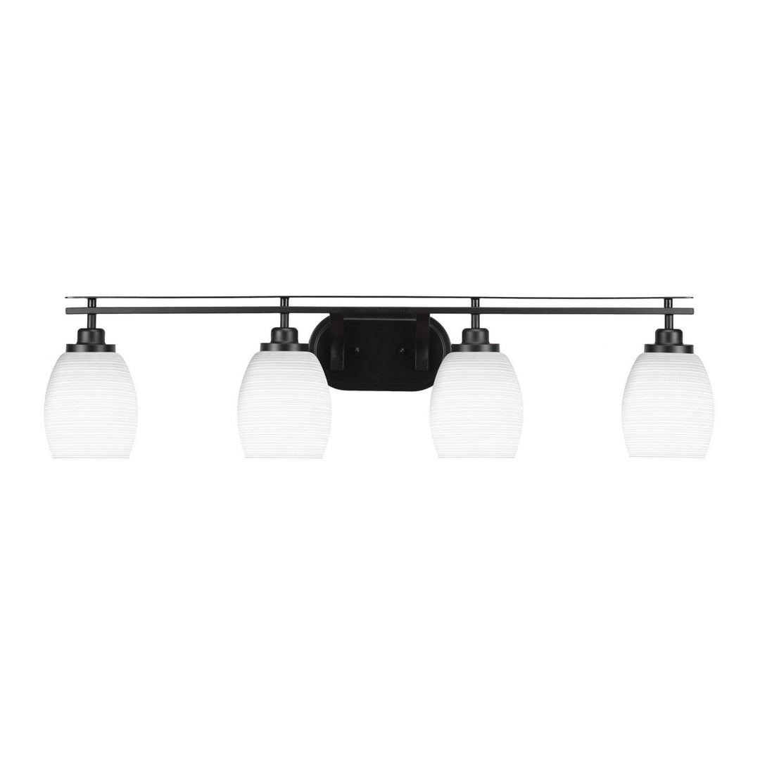 Toltec Odyssey 2614-mb-4021 Bath Vanity Light 38 in. wide - Matte Black