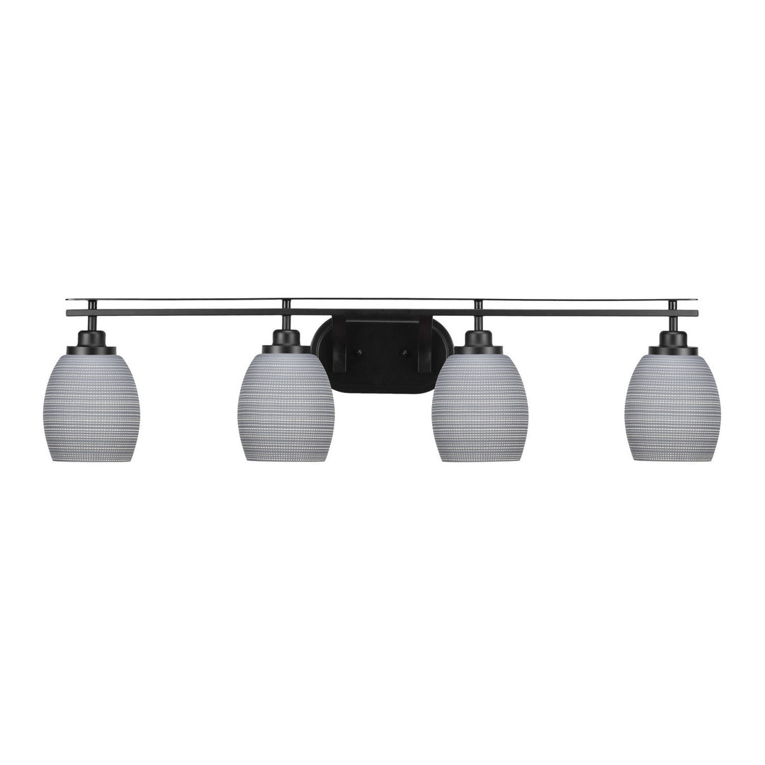 Toltec Odyssey 2614-mb-4022 Bath Vanity Light 38 in. wide - Matte Black