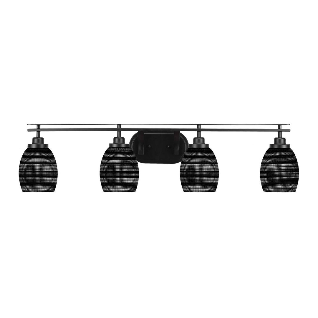Toltec Odyssey 2614-mb-4029 Bath Vanity Light 38 in. wide - Matte Black