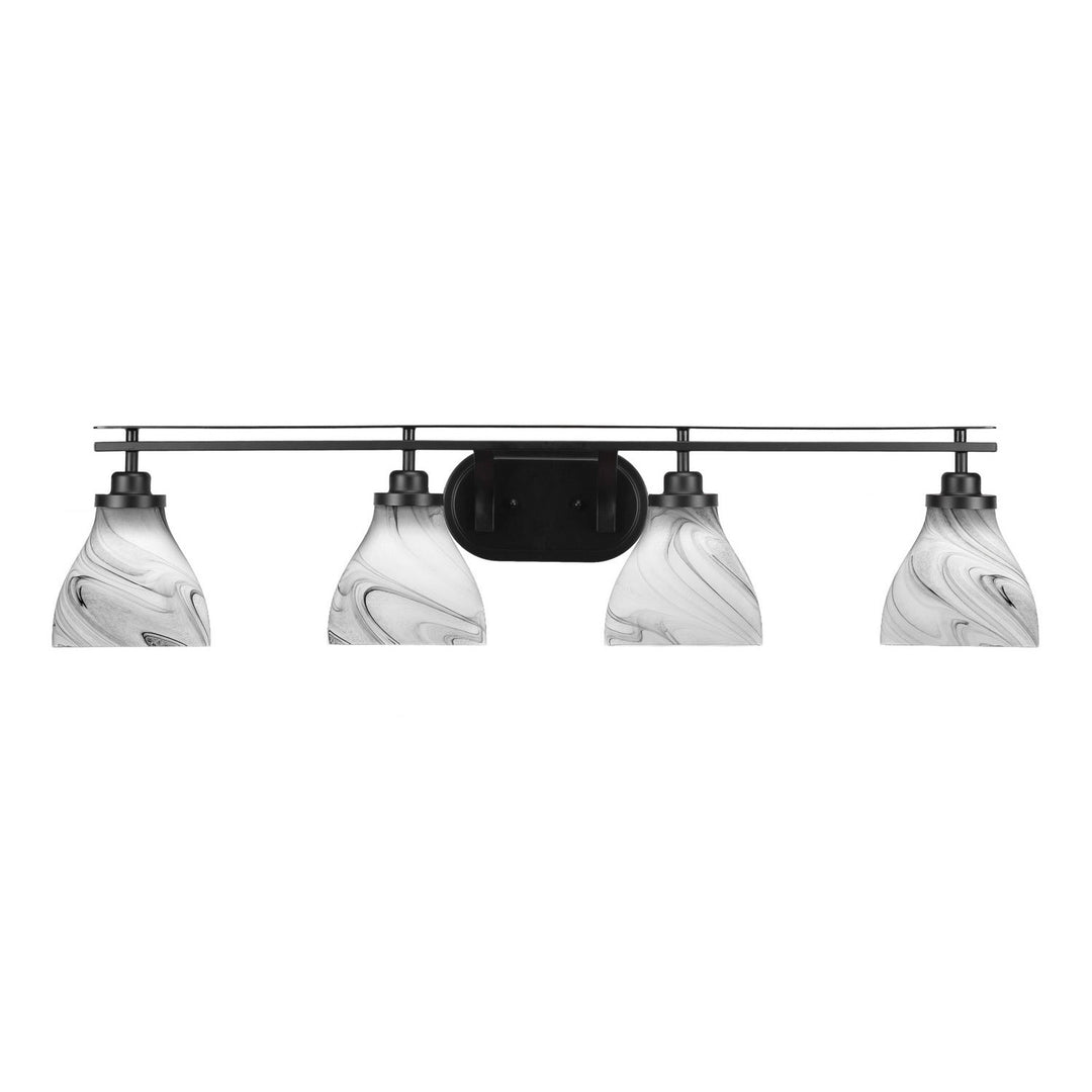 Toltec Odyssey 2614-mb-4769 Bath Vanity Light 40 in. wide - Matte Black