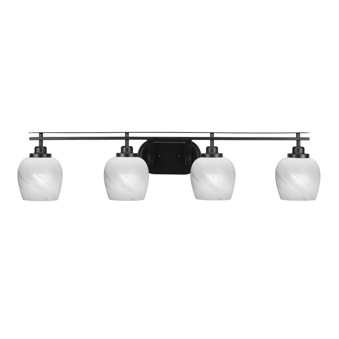 Toltec Odyssey 2614-mb-4811 Bath Vanity Light 40 in. wide - Matte Black