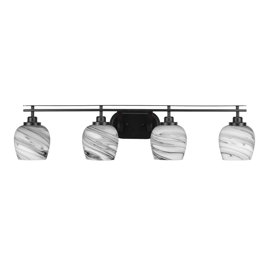 Toltec Odyssey 2614-mb-4819 Bath Vanity Light 40 in. wide - Matte Black