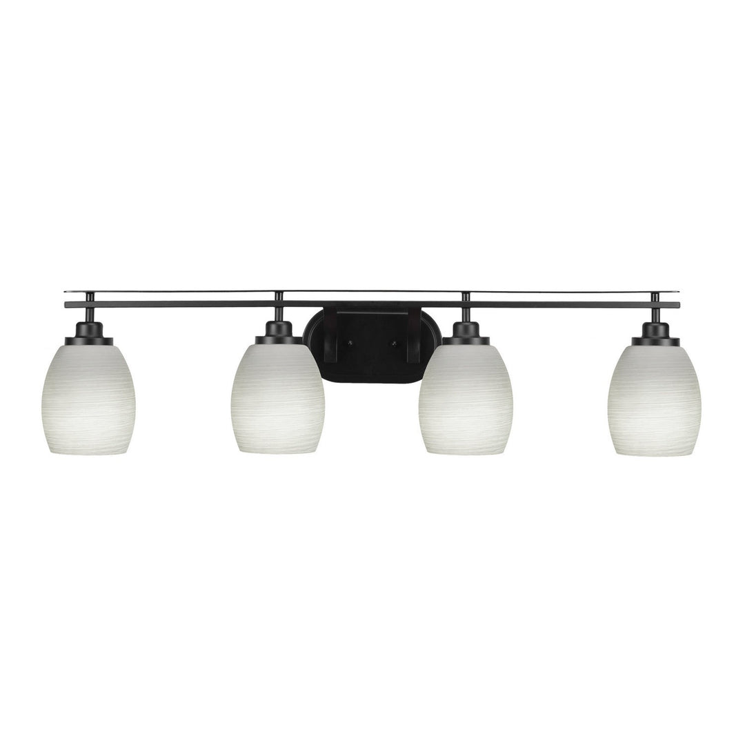 Toltec Odyssey 2614-mb-615 Bath Vanity Light 39 in. wide - Matte Black