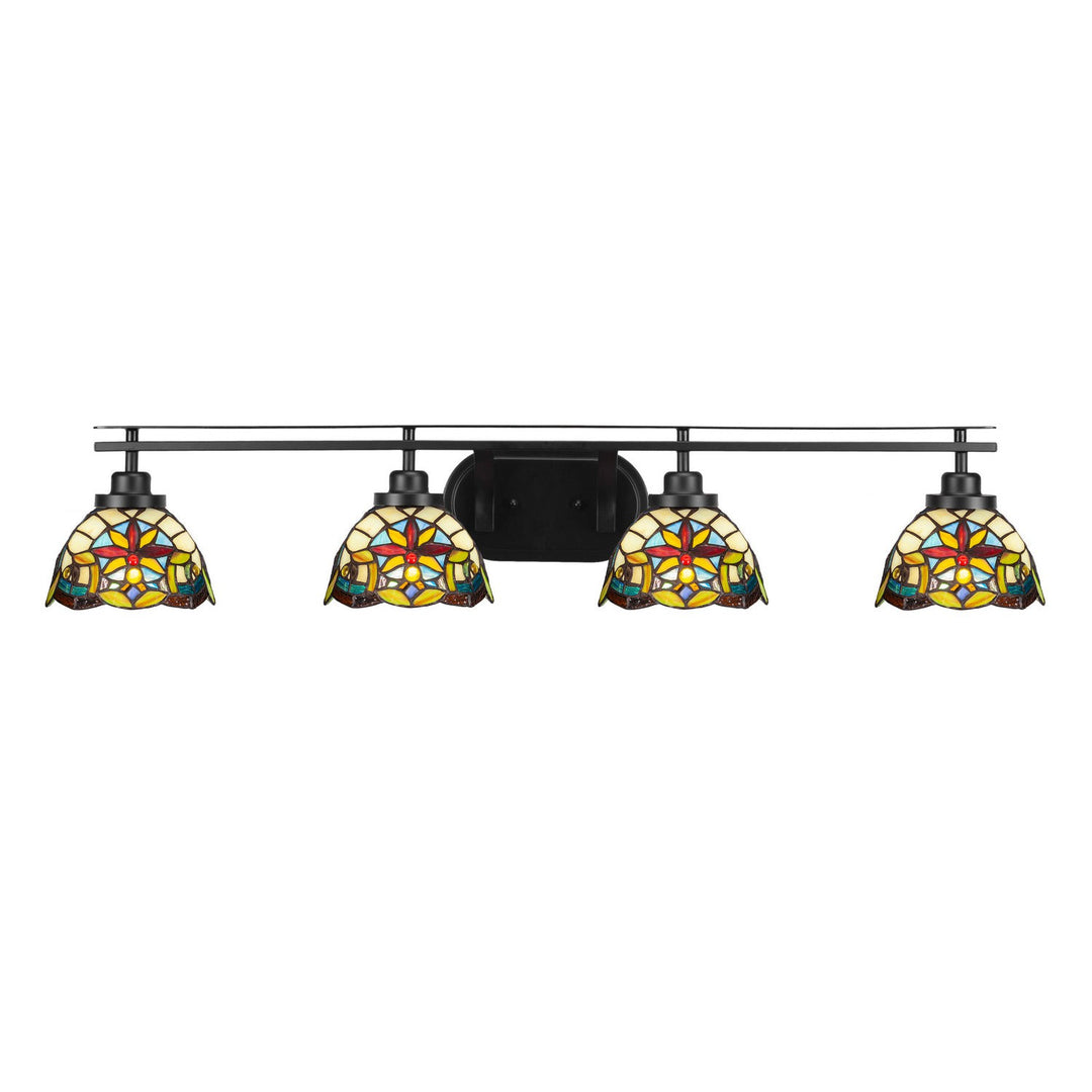 Toltec Odyssey 2614-mb-9365 Bath Vanity Light 40 in. wide - Matte Black