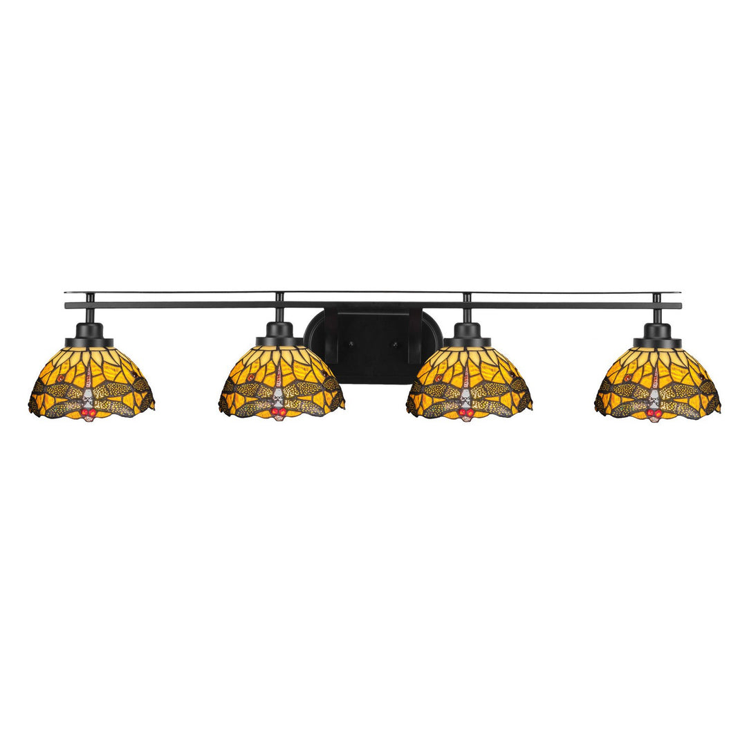 Toltec Odyssey 2614-mb-9465 Bath Vanity Light 41 in. wide - Matte Black