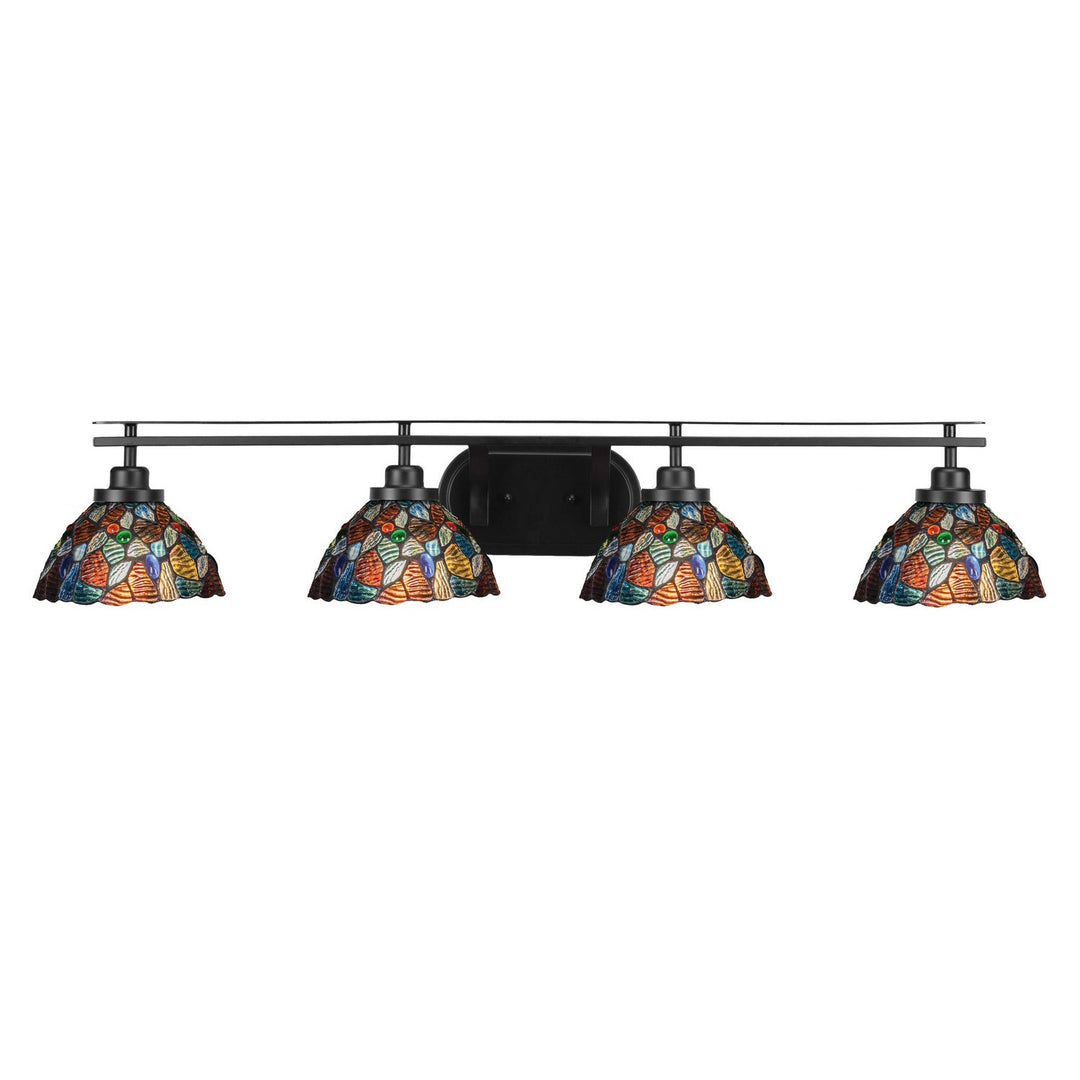 Toltec Odyssey 2614-mb-9955 Bath Vanity Light 41 in. wide - Matte Black