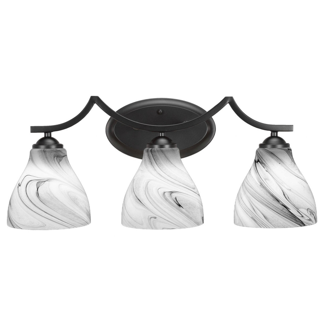 Toltec Zilo 553-mb-4769 Bath Vanity Light 24 in. wide - Matte Black