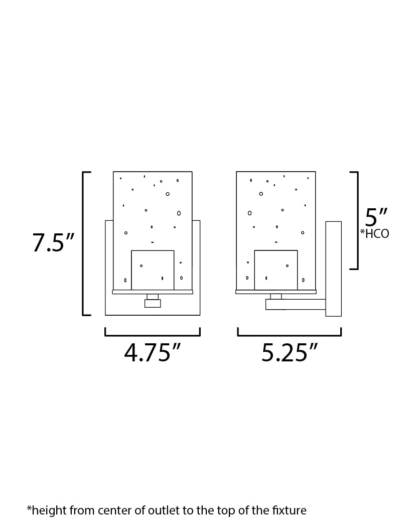Maxim Sleek 11841CDSN Wall Sconce Light - Satin Nickel