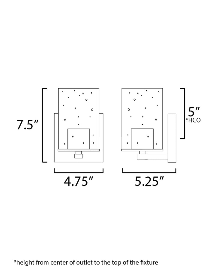 Maxim Sleek 11841CDSN Wall Sconce Light - Satin Nickel