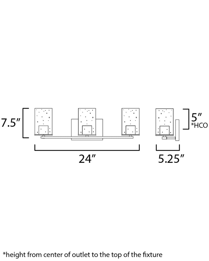 Maxim Sleek 11843CDSN Bath Vanity Light 24 in. wide - Satin Nickel