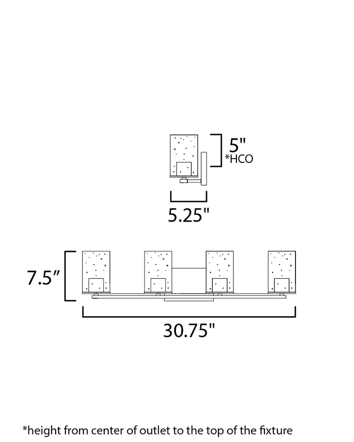 Maxim Sleek 11844CDSN Bath Vanity Light 31 in. wide - Satin Nickel