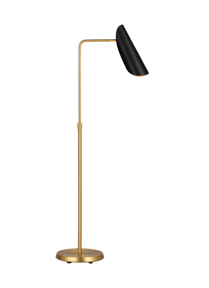 Visual Comfort Studio AET1001BBSMBK1 Tresa One Light Floor Lamp Lamp Brass