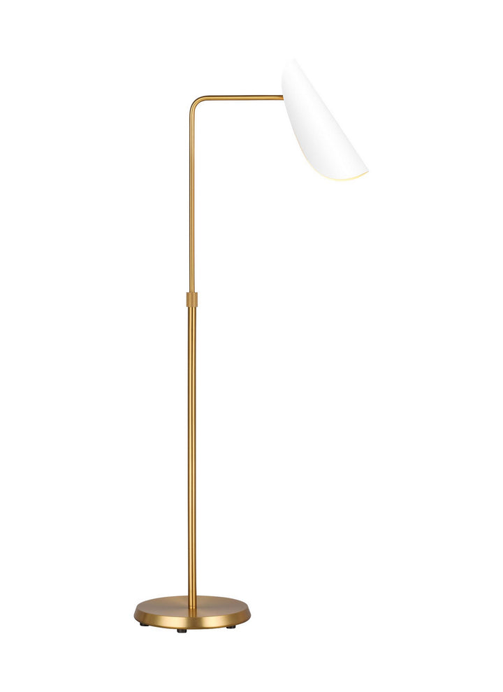 Visual Comfort Studio AET1001BBSMWT1 Tresa One Light Floor Lamp Lamp Brass - Antique