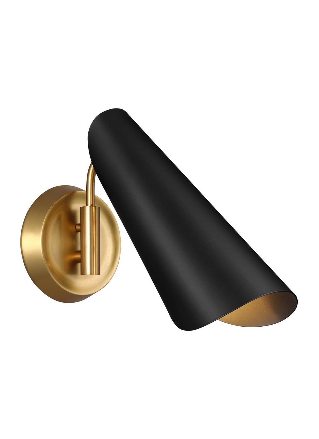 Visual Comfort Studio Tresa AEW1001BBSMBK Wall Light - Midnight Black and Burnished Brass