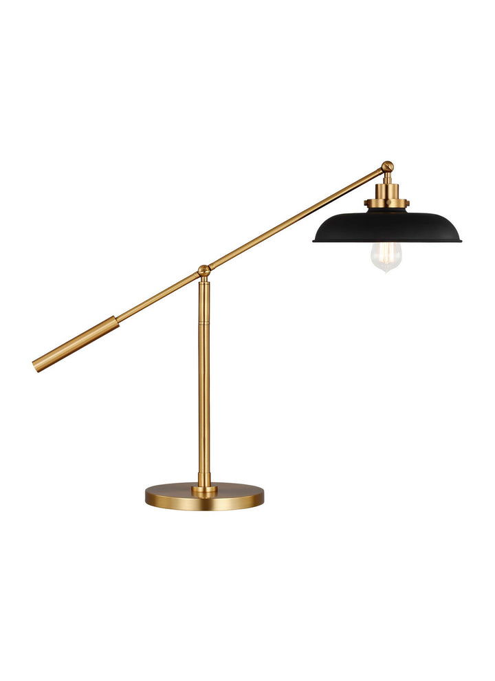 Visual Comfort Studio CT1111MBKBBS1 Wellfleet One Light Desk Lamp Lamp Brass - Antique