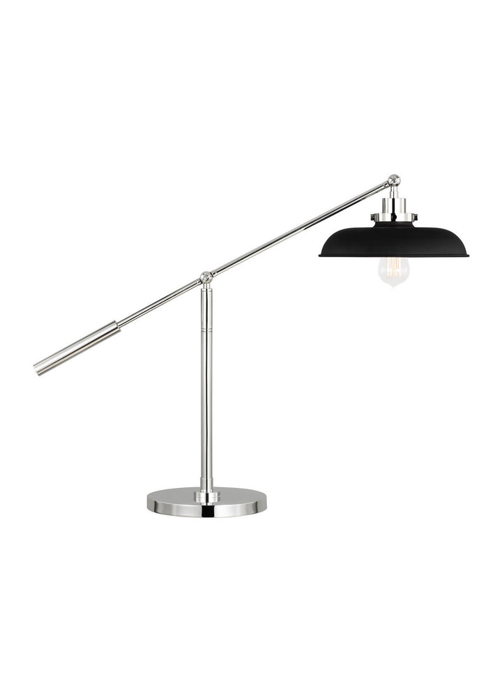 Visual Comfort Studio CT1111MBKPN1 Wellfleet One Light Desk Lamp Lamp Polished Nickel