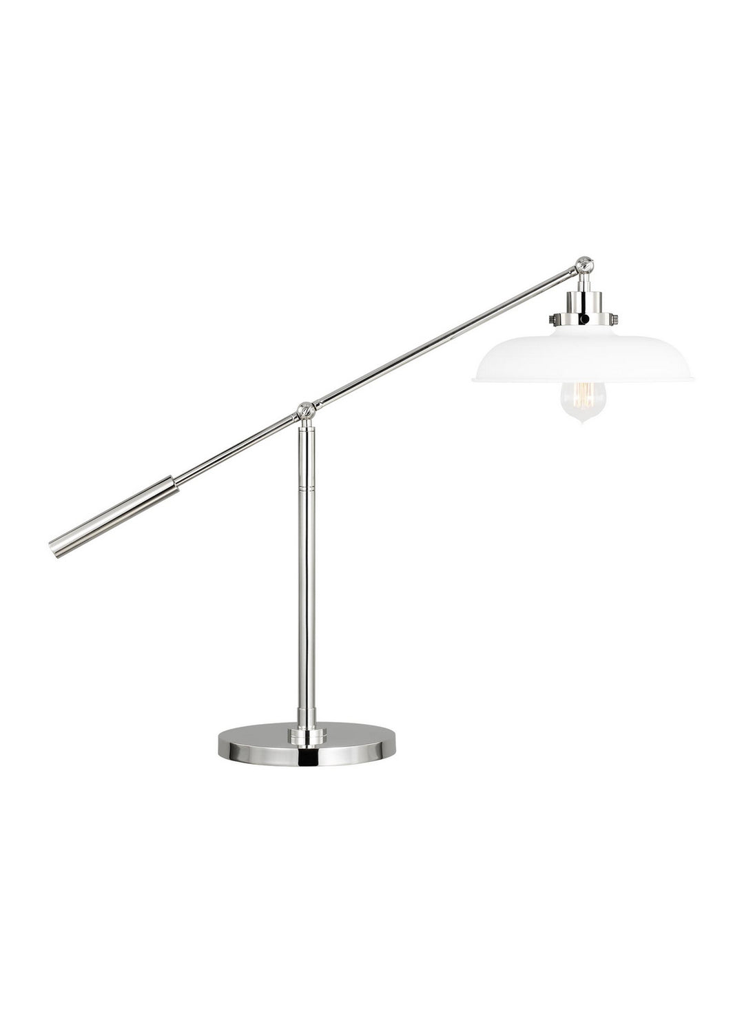 Visual Comfort Studio CT1111MWTPN1 Wellfleet One Light Desk Lamp Lamp Polished Nickel