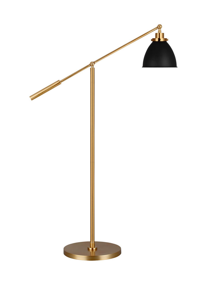 Visual Comfort Studio CT1131MBKBBS1 Wellfleet One Light Floor Lamp Lamp Brass - Antique