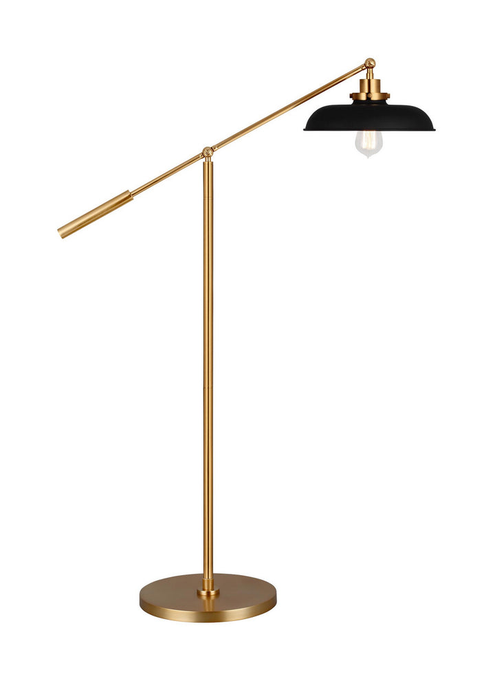 Visual Comfort Studio CT1141MBKBBS1 Wellfleet One Light Floor Lamp Lamp Brass - Antique