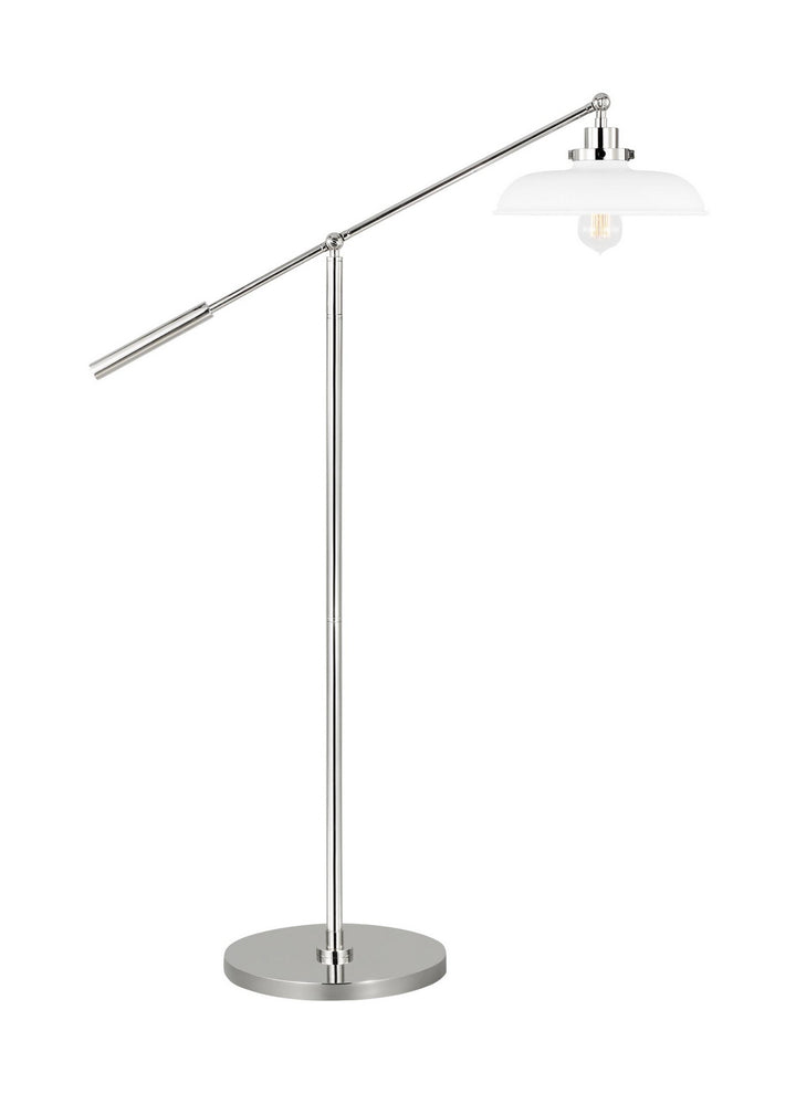 Visual Comfort Studio CT1141MWTPN1 Wellfleet One Light Floor Lamp Lamp Polished Nickel