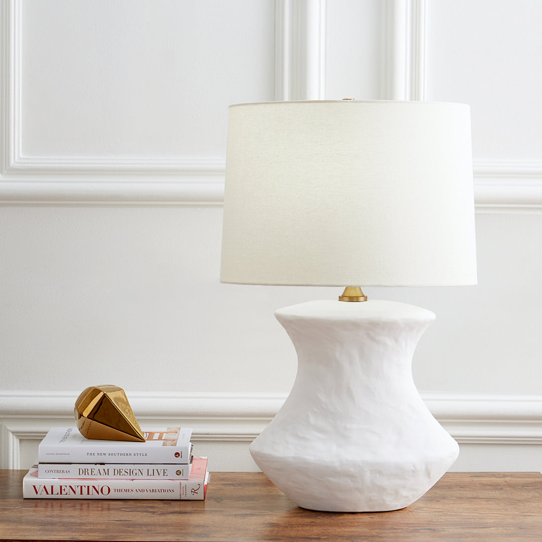 Visual Comfort Studio HT1021MWC1 Bone One Light Table Lamp Lamp White