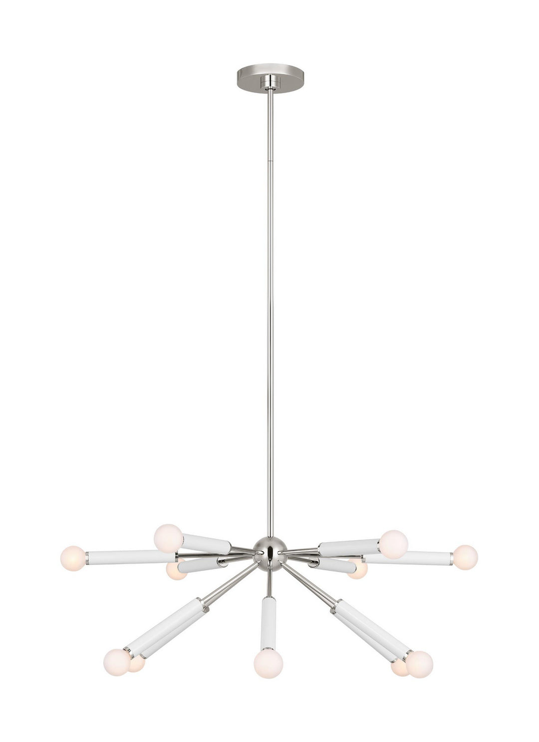 Visual Comfort Studio Monroe KSC10612PNGW Chandelier Light - Polished Nickel