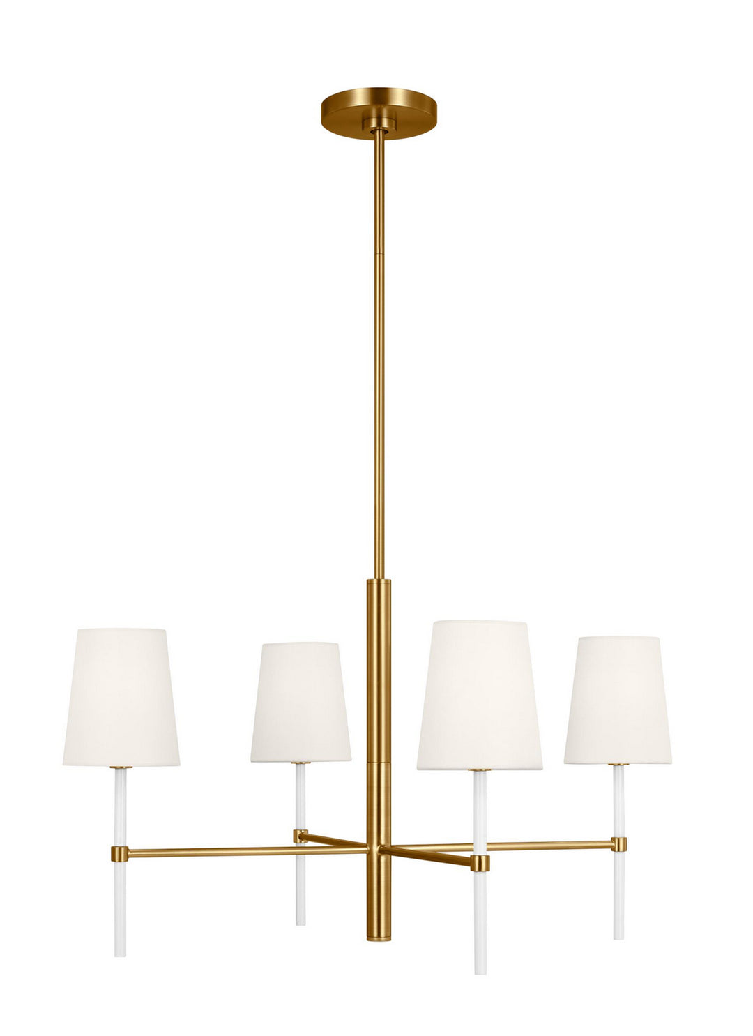 Visual Comfort Studio Monroe KSC1074BBSGW Chandelier Light - Burnished Brass