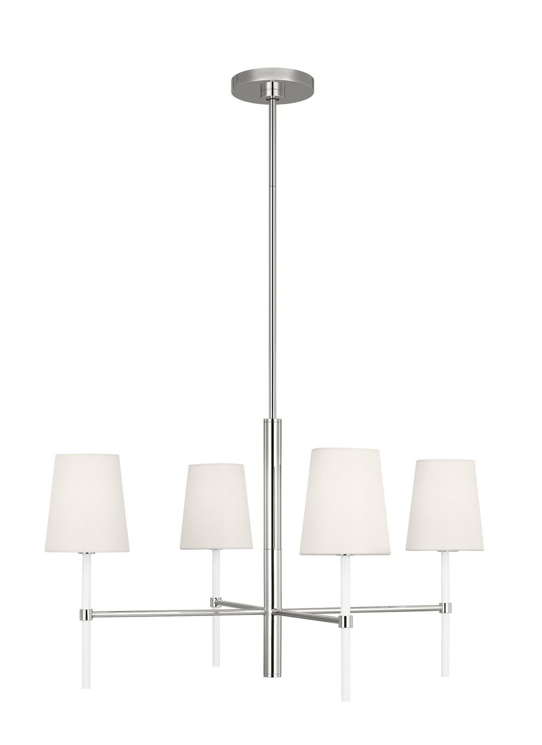 Visual Comfort Studio Monroe KSC1074PNGW Chandelier Light - Polished Nickel