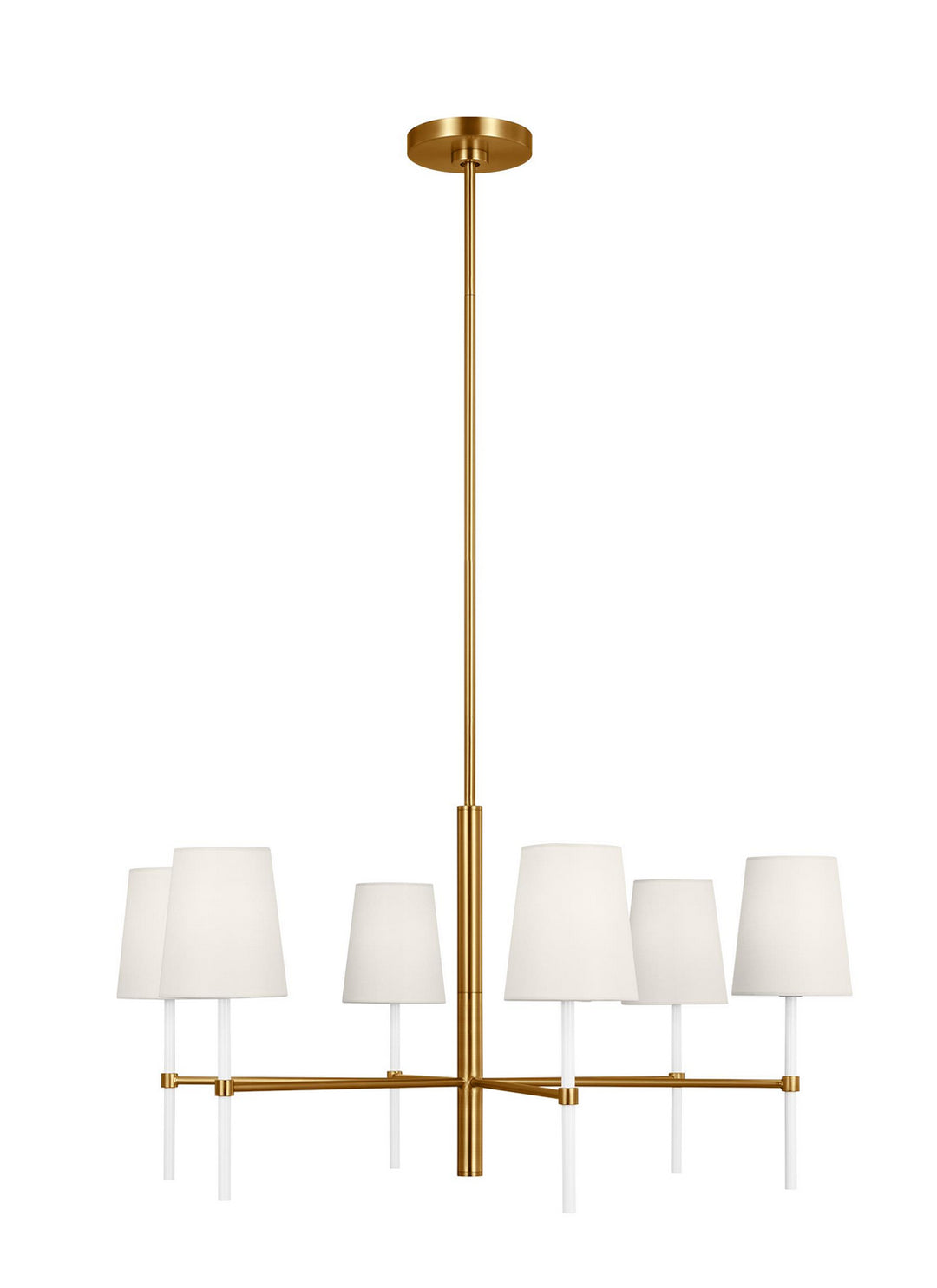 Visual Comfort Studio Monroe KSC1086BBSGW Chandelier Light - Burnished Brass