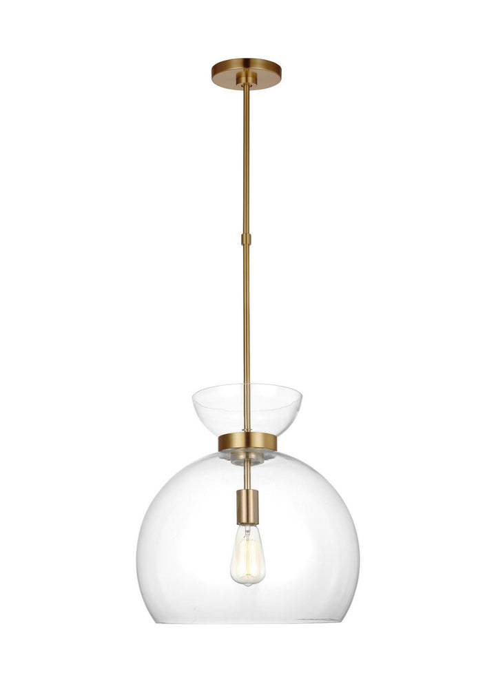 Visual Comfort Studio Londyn KSP1021BBSCG Pendant Light - Burnished Brass with Clear Glass
