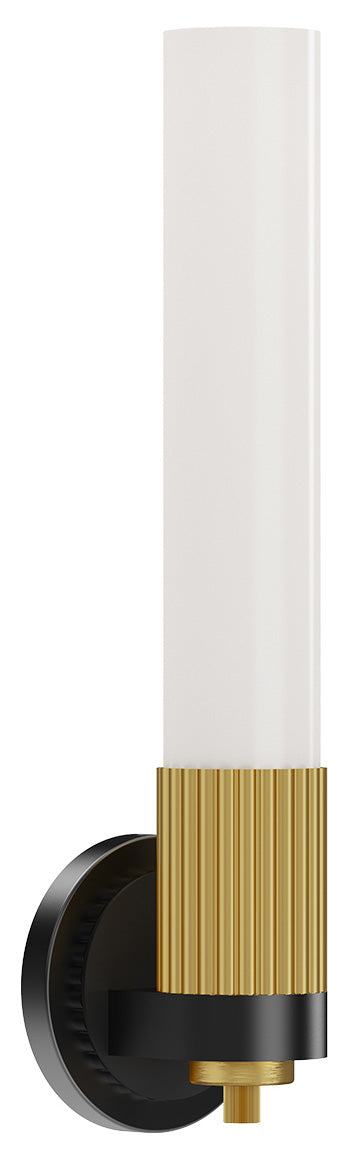 Alora Mood rue WV416101MBBG Wall Light - Matte Black/Brushed Gold
