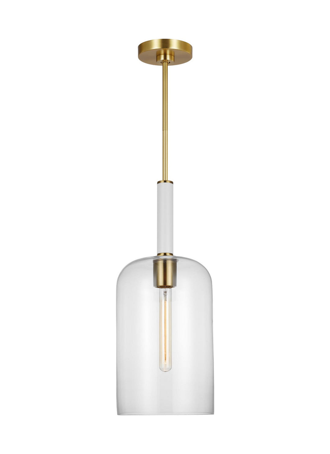 Visual Comfort Studio Monroe KSP1051BBSGW Pendant Light - Burnished Brass