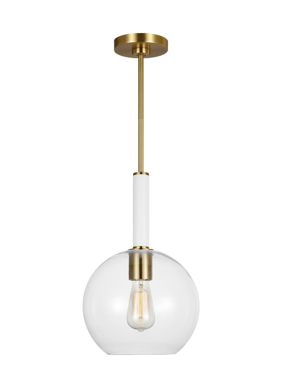 Visual Comfort Studio Monroe KSP1061BBSGW Pendant Light - Burnished Brass