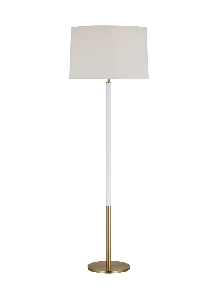 Visual Comfort Studio KST1051BBSGW1 Monroe One Light Floor Lamp Lamp Brass - Antique