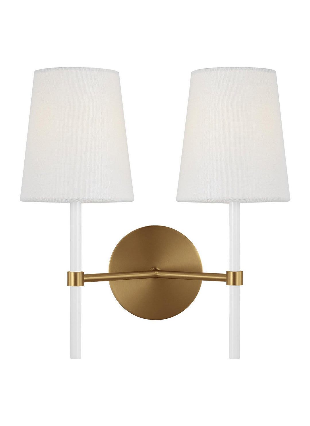 Visual Comfort Studio Monroe KSW1102BBSGW Wall Light - Burnished Brass