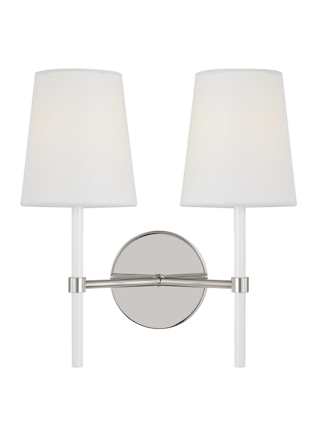 Visual Comfort Studio Monroe KSW1102PNGW Wall Light - Polished Nickel