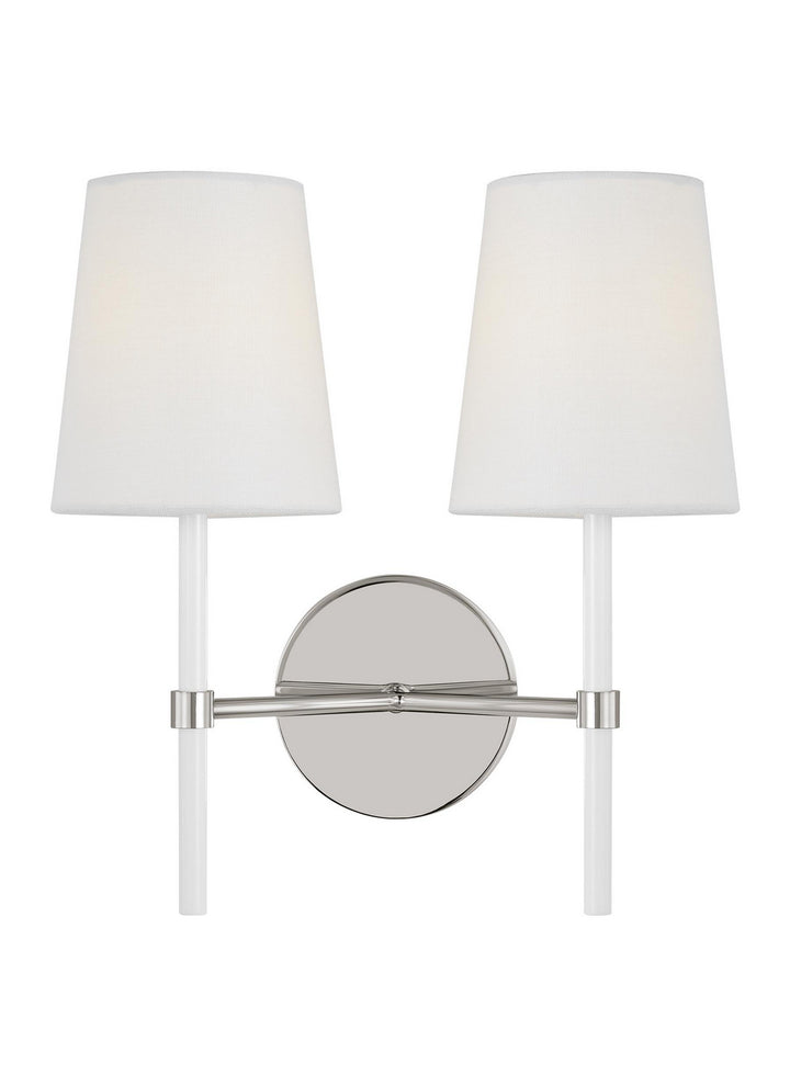 Visual Comfort Studio Monroe KSW1102PNGW Wall Light - Polished Nickel
