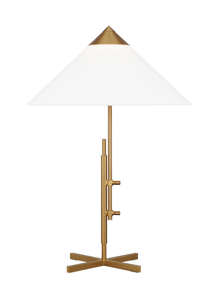 Visual Comfort Studio KT1281BBS1 Franklin One Light Table Lamp Lamp Brass - Antique