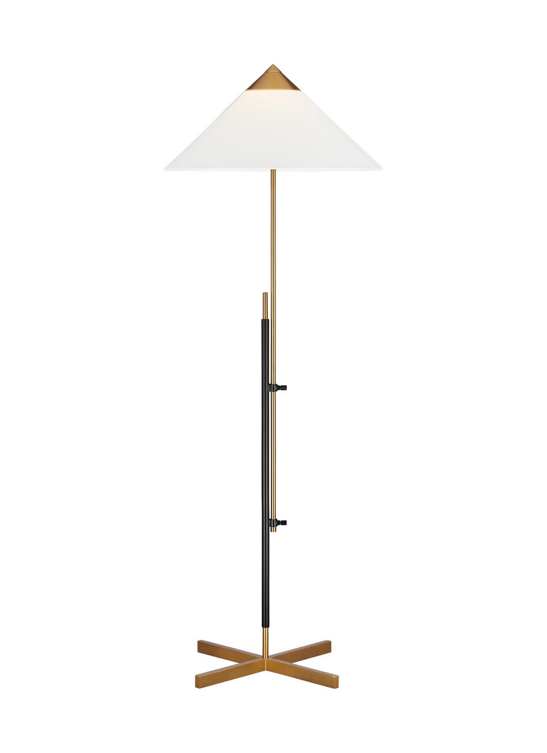 Visual Comfort Studio KT1291BBSBNZ1 Franklin One Light Floor Lamp Lamp Brass - Antique