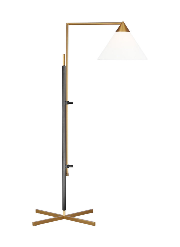 Visual Comfort Studio KT1301BBSBNZ1 Franklin One Light Floor Lamp Lamp Brass - Antique