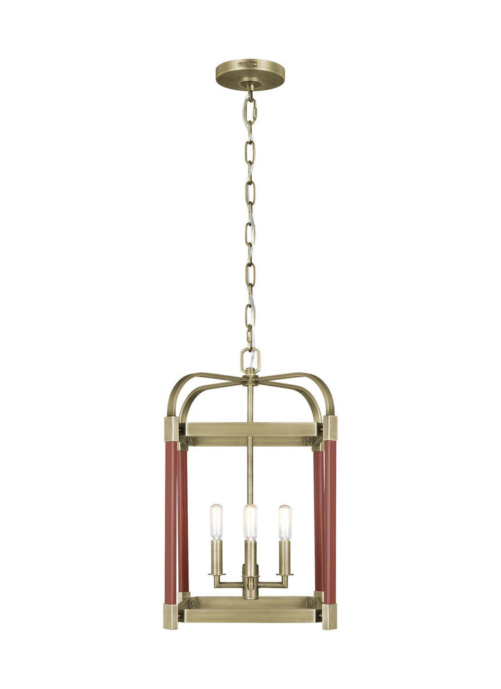 Visual Comfort Studio Hadley LC1134TWB Pendant Light - Time Worn Brass