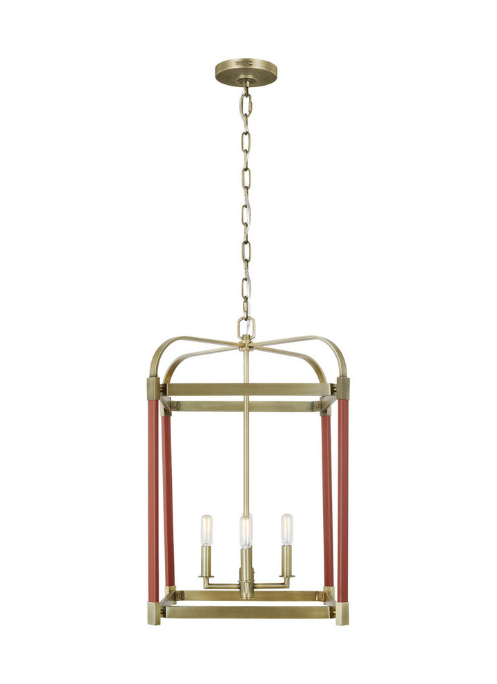 Visual Comfort Studio Hadley LC1144TWB Pendant Light - Time Worn Brass