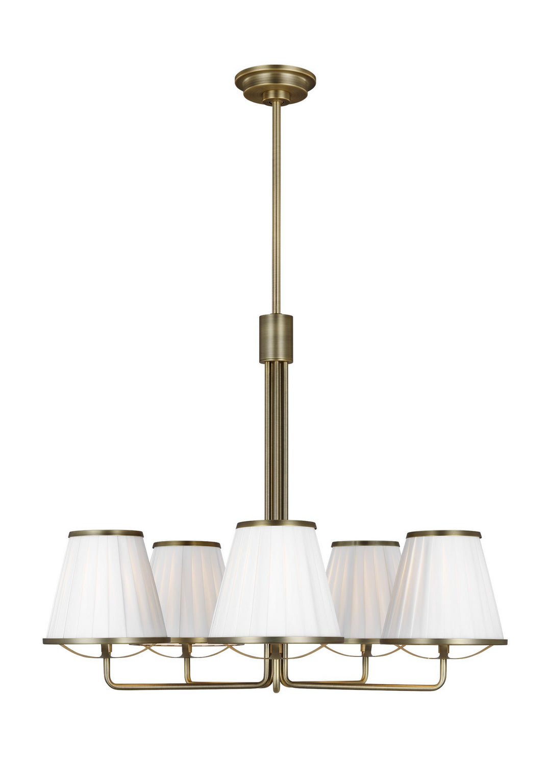 Visual Comfort Studio Esther LC1185TWB Chandelier Light - Time Worn Brass