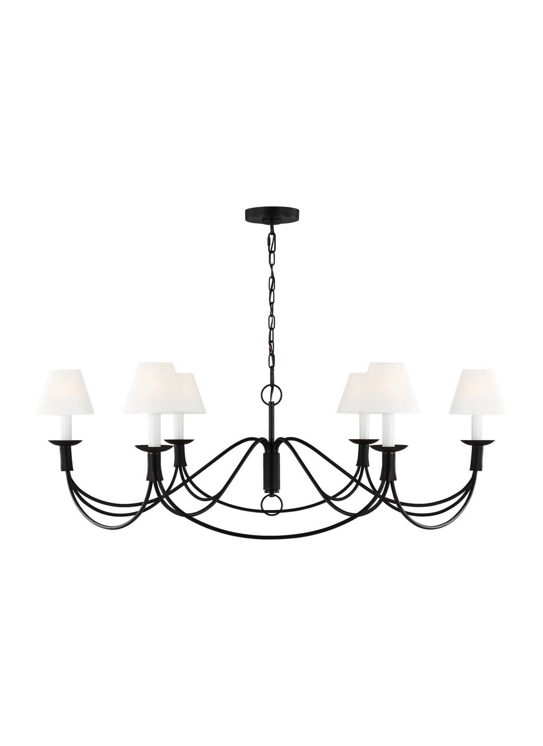 Visual Comfort Studio Sullivan LC1196AI Chandelier Light - Aged Iron