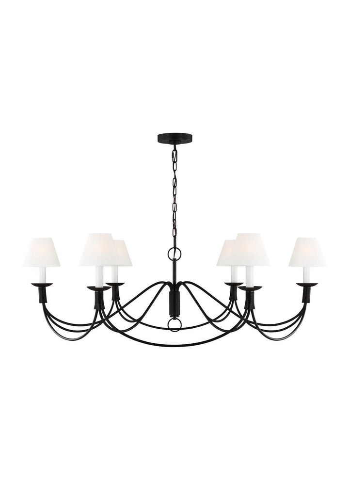 Visual Comfort Studio Sullivan LC1196AI Chandelier Light - Aged Iron