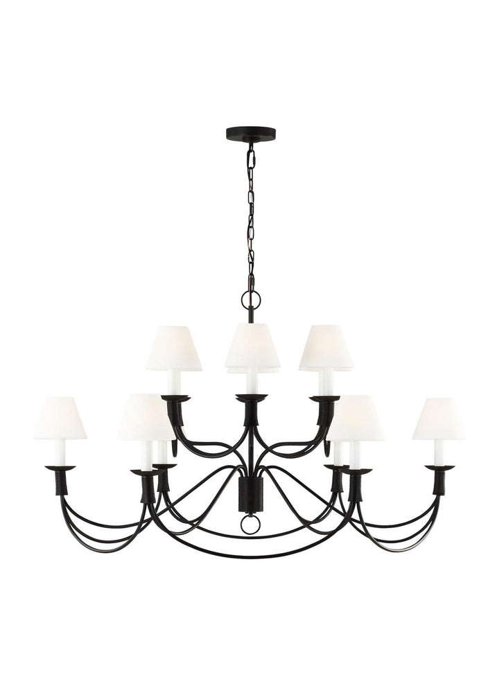 Visual Comfort Studio Sullivan LC12012AI Chandelier Light - Aged Iron