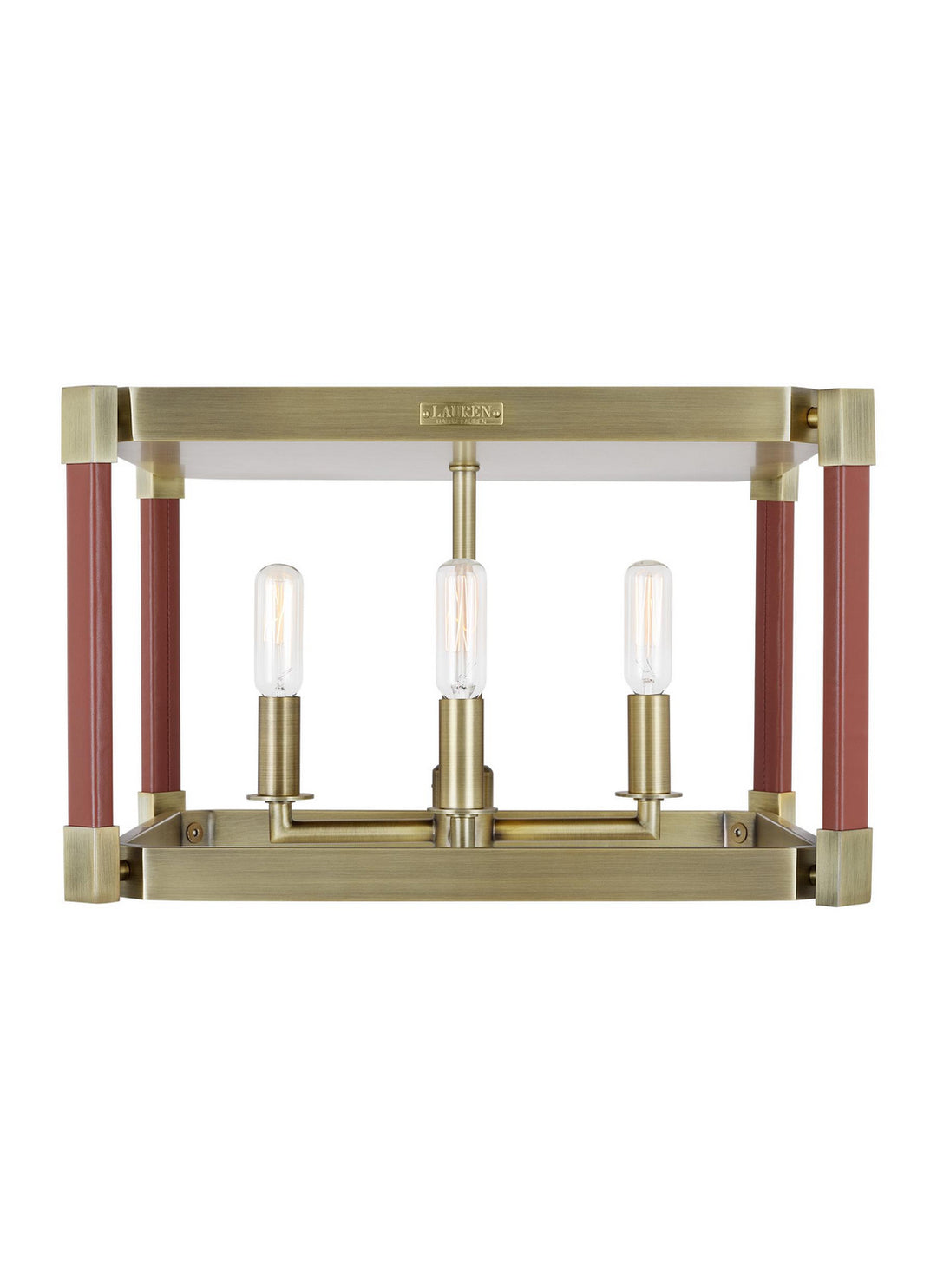 Visual Comfort Studio Hadley LF1034TWB Ceiling Light - Time Worn Brass
