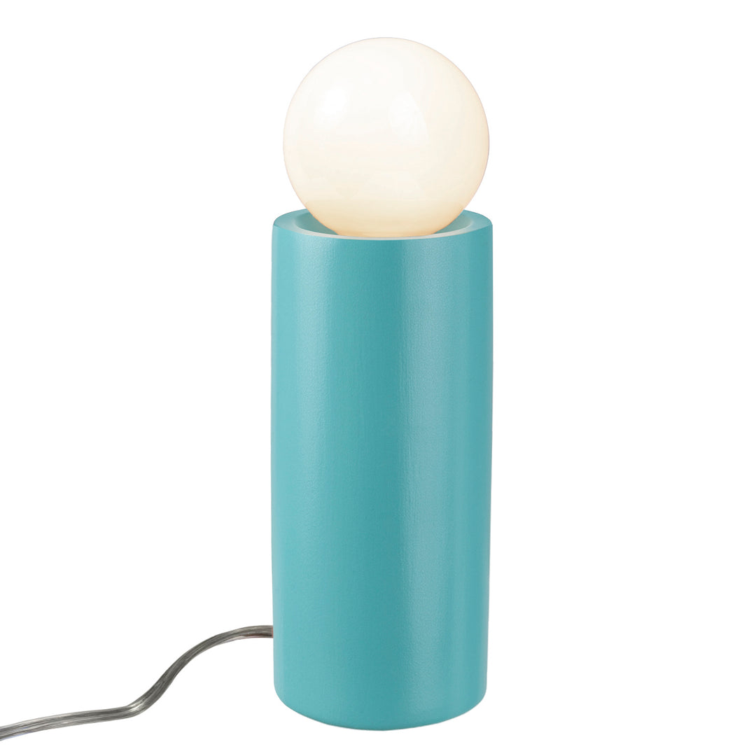 Justice Designs CER-2465-RFPL Portable One Light Portable Lamp Bronze / Dark