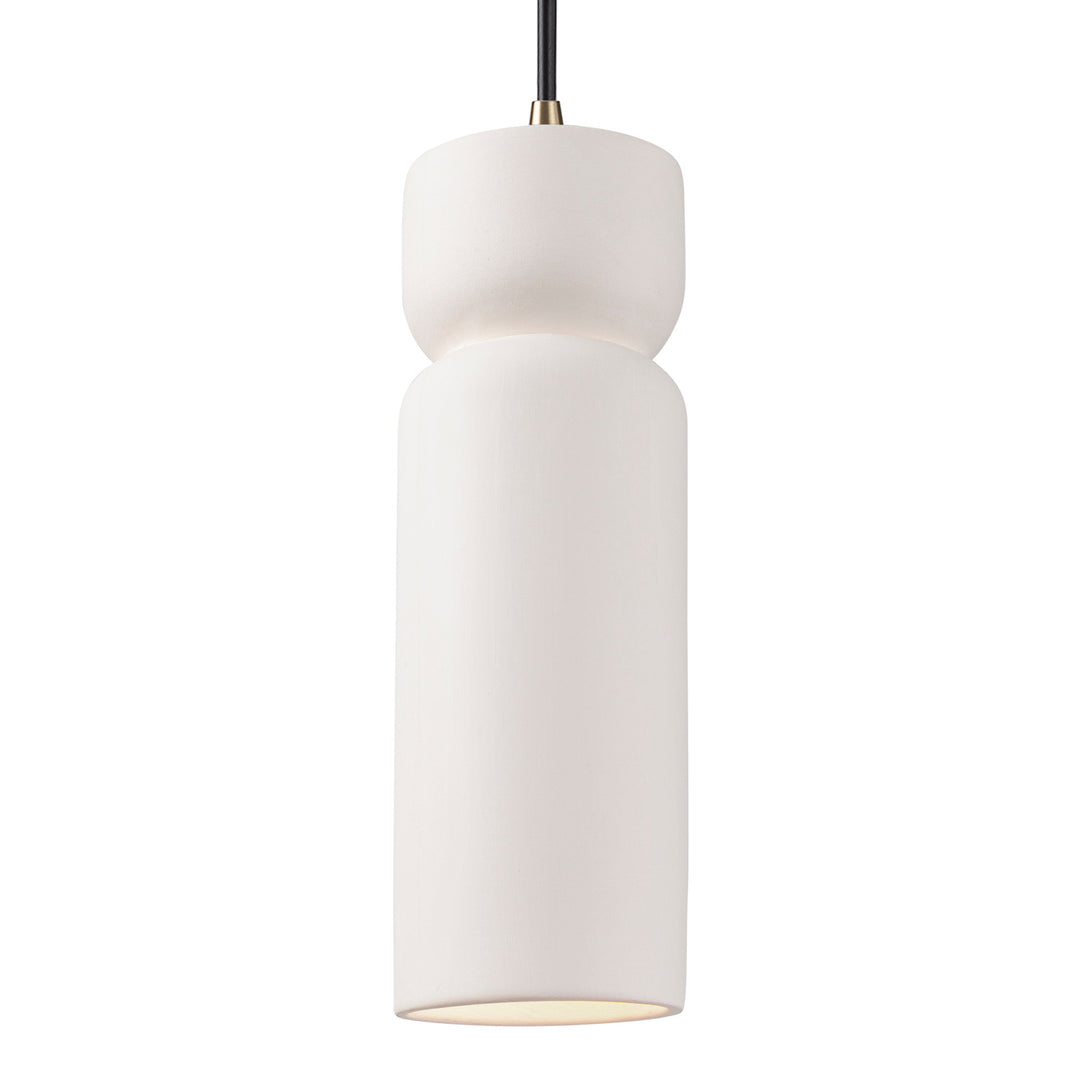 Justice Designs Radiance Collection CER-6510-BIS-ABRS-BKCD Pendant Light - Bisque